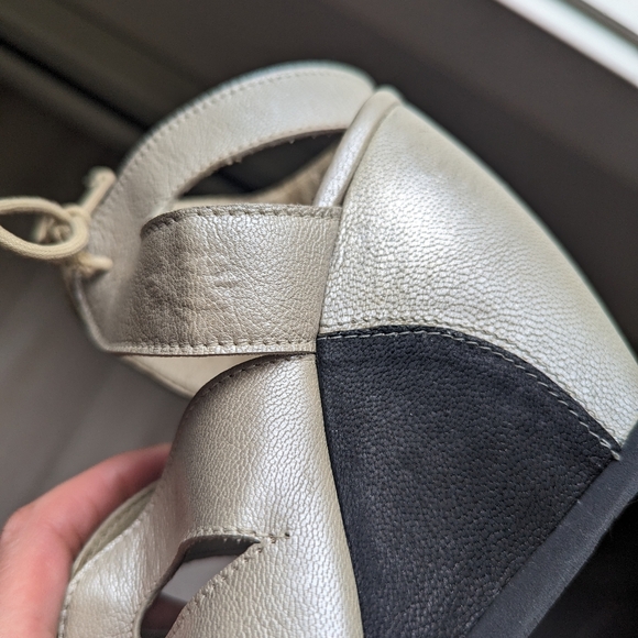 Fly London Leather Wedge Sandals - Picture 4 of 11